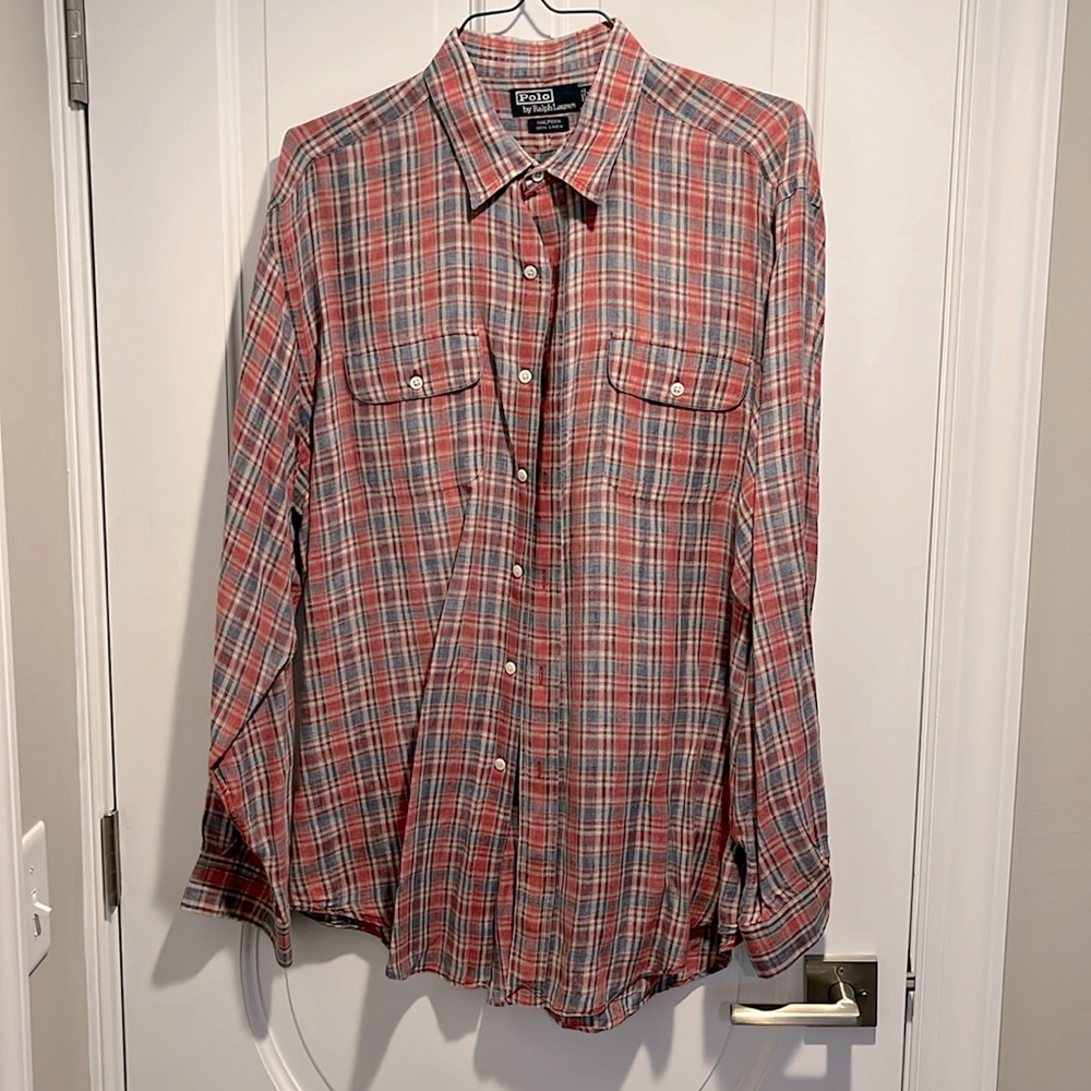 Men's Polo shirt Linen XL